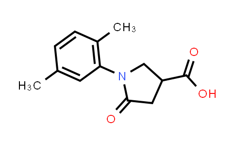 CAS No. 63674-68-0, 1-(2,5-Dimethylphenyl)-5-oxopyrrolidine-3-carboxylic acid