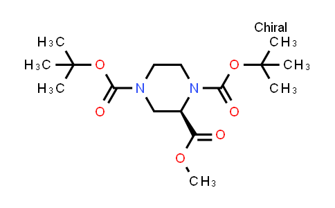 CAS No. 637027-24-8, (R)-1,4-Di-tert-butyl 2-methyl piperazine-1,2,4-tricarboxylate