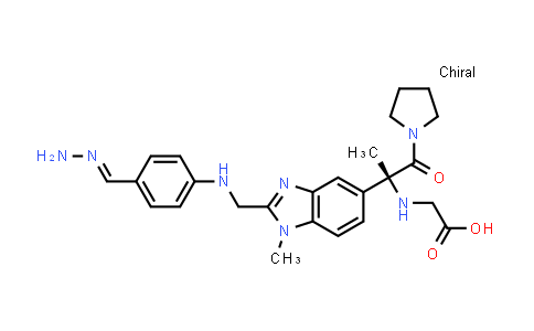 637328-69-9 | Glycine, N-[(1R)-1-[2-[[[4-(aminoiminomethyl)phenyl]amino]methyl]-1-methyl-1H-benzimidazol-5-yl]-1-methyl-2-oxo-2-(1-pyrrolidinyl)ethyl]-