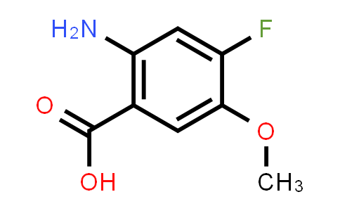 CAS No. 637347-90-1, 2-Amino-4-fluoro-5-methoxybenzoic acid