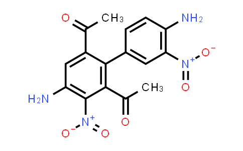 CAS No. 6378-90-1, 1,1'-(4,4'-Diamino-3,3'-dinitro-[1,1'-biphenyl]-2,6-diyl)diethanone