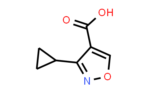CAS No. 639523-17-4, 3-Cyclopropyl-1,2-oxazole-4-carboxylic acid