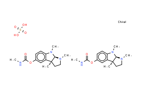 CAS No. 64-47-1, Physostigmine (hemisulfate)