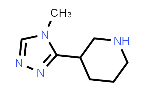 CAS No. 661470-61-7, 3-(4-Methyl-4H-1,2,4-triazol-3-yl)piperidine