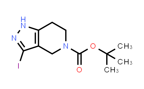 CAS No. 661487-17-8, tert-Butyl 3-iodo-1H,4H,5H,6H,7H-pyrazolo[4,3-c]pyridine-5-carboxylate
