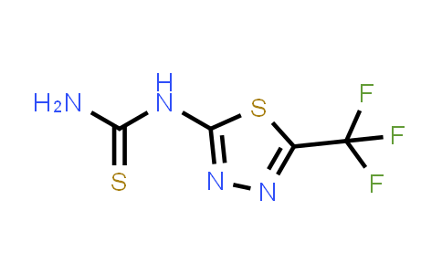 CAS No. 66181-17-7, N-[5-(trifluoromethyl)-1,3,4-thiadiazol-2-yl]thiourea
