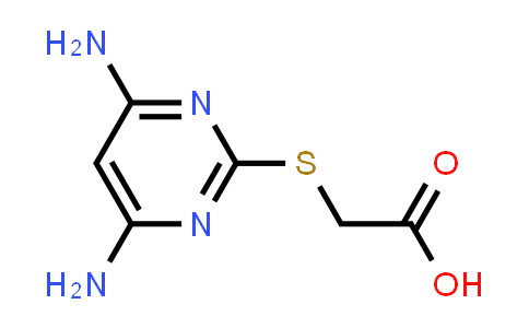 CAS No. 6638-40-0, 2-((4,6-Diaminopyrimidin-2-yl)thio)acetic acid