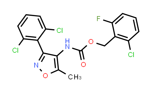 CAS No. 663884-94-4, 2-Chloro-6-fluorobenzyl (3-(2,6-dichlorophenyl)-5-methylisoxazol-4-yl)carbamate