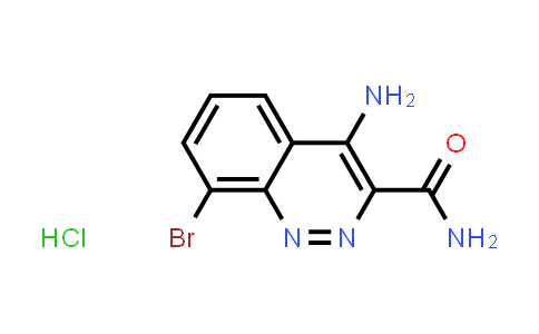 CAS No. 663948-23-0, 4-Amino-8-bromocinnoline-3-carboxamide hydrochloride