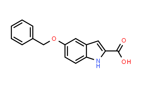 CAS No. 6640-09-1, 5-(Benzyloxy)-1H-indole-2-carboxylic acid