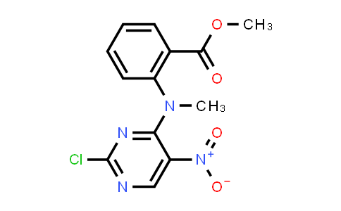 CAS No. 66427-79-0, Methyl 2-((2-chloro-5-nitropyrimidin-4-yl)(methyl)amino)benzoate