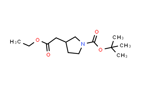 CAS No. 664364-29-8, tert-Butyl 3-(2-ethoxy-2-oxoethyl)pyrrolidine-1-carboxylate