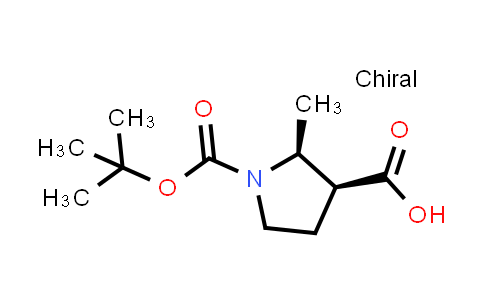 CAS No. 664364-34-5, (2S,3S)-1-(tert-Butoxycarbonyl)-2-methylpyrrolidine-3-carboxylic acid