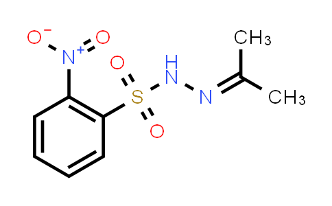 CAS No. 6655-27-2, 2-Nitro-N'-(propan-2-ylidene)benzenesulfono hydrazide
