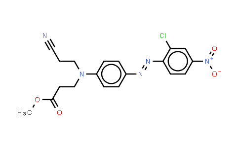 CAS No. 6657-37-0, Methyl N-4-(2-chloro-4-nitrophenyl)azophenyl-N-(2-cyanoethyl)-beta-alaninate
