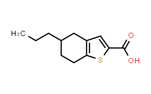 CAS No. 667436-13-7, 5-Propyl-4,5,6,7-tetrahydrobenzo[b]thiophene-2-carboxylic acid