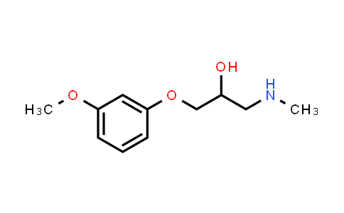 CAS No. 66766-04-9, 1-(3-Methoxyphenoxy)-3-(methylamino)propan-2-ol