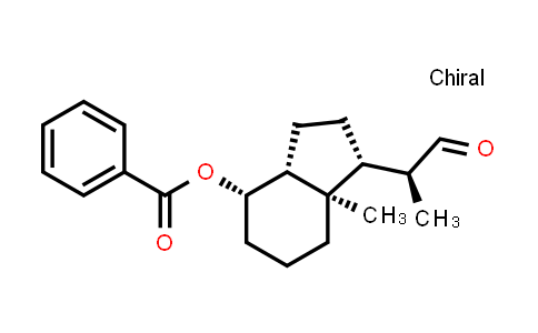CAS No. 66774-71-8, (1R,3aR,4S,7aR)-7a-methyl-1-((S)-1-oxopropan-2-yl)octahydro-1H-inden-4-yl benzoate