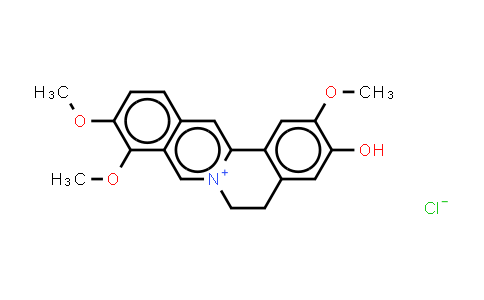 CAS No. 6681-15-8, Jatrorrhizine (chloride)