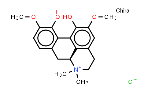 CAS No. 6681-18-1, (+)-Magnoflorine (chloride)