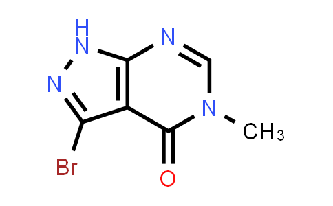 CAS No. 66865-12-1, 3-Bromo-5-methyl-1H,4H,5H-pyrazolo[3,4-d]pyrimidin-4-one