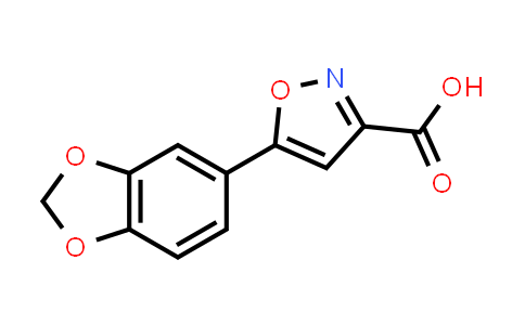 CAS No. 668971-47-9, 5-(1,3-Benzodioxol-5-yl)isoxazole-3-carboxylic acid