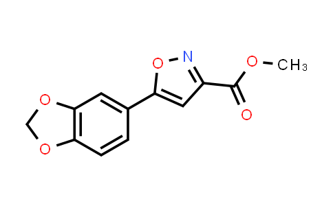CAS No. 668971-48-0, Methyl 5-(1,3-benzodioxol-5-yl)isoxazole-3-carboxylate
