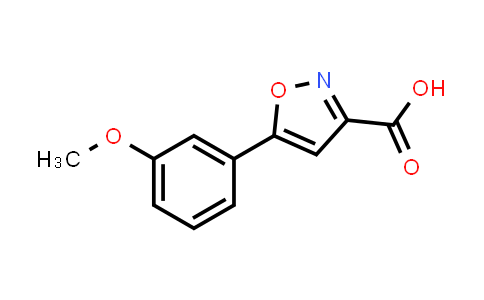 CAS No. 668971-56-0, 5-(3-Methoxyphenyl)isoxazole-3-carboxylic acid