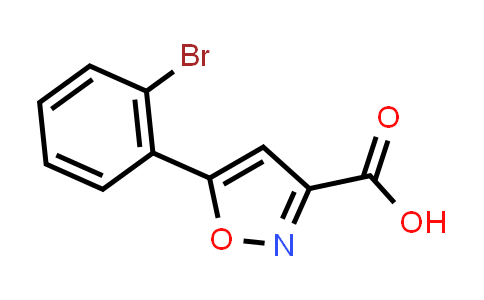 CAS No. 668971-60-6, 5-(2-Bromophenyl)isoxazole-3-carboxylic acid