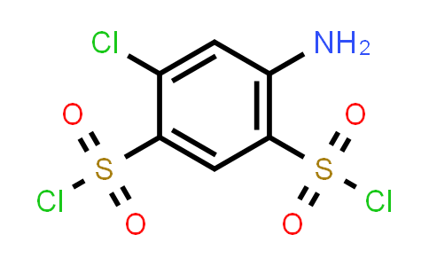CAS No. 671-89-6, 4-Amino-6-chlorobenzene-1,3-disulfonyl dichloride