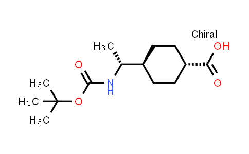 CAS No. 671815-99-9, trans-4-[(R)-1-[(tert-Butyloxycarbonyl)amino]ethyl]cyclohexanecarboxylic acid