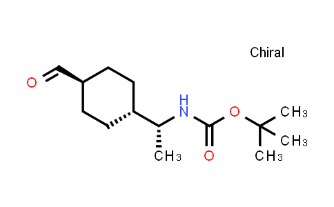 CAS No. 671816-00-5, Carbamic acid, [(1R)-1-(trans-4-formylcyclohexyl)ethyl]-, 1,1-dimethylethyl ester (9CI)