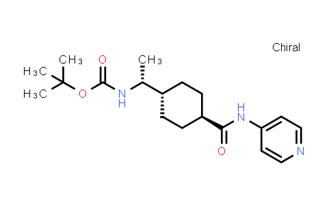 CAS No. 671816-04-9, (1R)-trans-4-[N-Boc-1-aminoethyl]-N-4-pyridinyl-cyclohexanecarboxamide