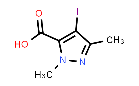 CAS No. 67208-10-0, 4-Iodo-1,3-dimethyl-1H-pyrazole-5-carboxylic acid