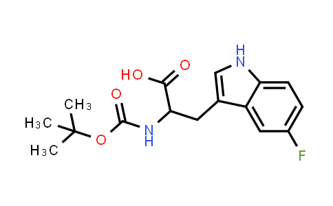 CAS No. 67337-05-7, 2-{[(tert-Butoxy)carbonyl]amino}-3-(5-fluoro-1H-indol-3-yl)propanoic acid