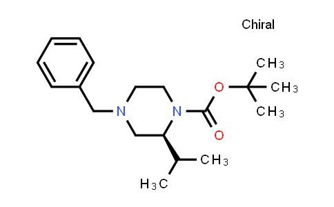 CAS No. 674791-99-2, (S)-tert-butyl 4-benzyl-2-isopropylpiperazine-1-carboxylate