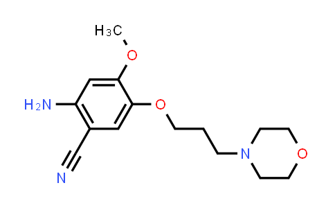 CAS No. 675126-27-9, Benzonitrile, 2-amino-4-methoxy-5-[3-(4-morpholinyl)propoxy]-