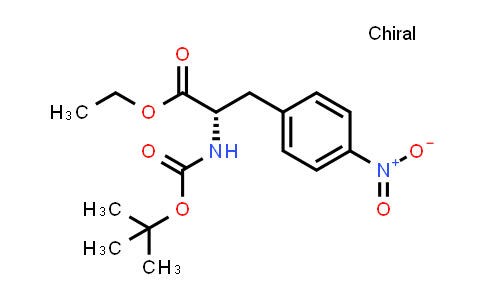 CAS No. 67630-00-6, (S)-ethyl 2-(tert-butoxycarbonylamino)-3-(4-nitrophenyl)propanoate