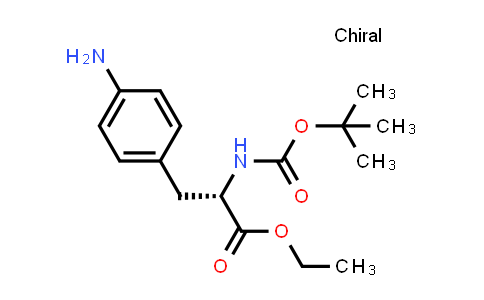 CAS No. 67630-01-7, (S)-ethyl 3-(4-aminophenyl)-2-(tert-butoxycarbonylamino)propanoate