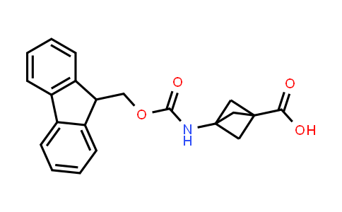 CAS No. 676371-66-7, 3-((((9H-Fluoren-9-yl)methoxy)carbonyl)amino)bicyclo[1.1.1]pentane-1-carboxylic acid