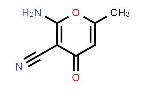 CAS No. 67643-16-7, 4H-Pyran-3-carbonitrile, 2-amino-6-methyl-4-oxo-