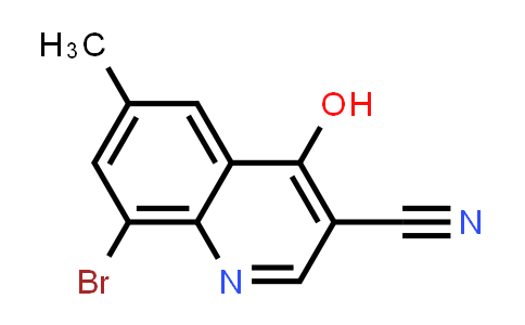 CAS No. 67643-42-9, 3-Quinolinecarbonitrile, 8-bromo-4-hydroxy-6-methyl-