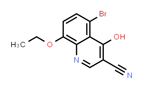 CAS No. 67643-45-2, 3-Quinolinecarbonitrile, 5-bromo-8-ethoxy-4-hydroxy-