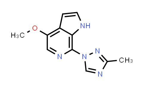 CAS No. 676491-46-6, 4-Methoxy-7-(3-methyl-1H-1,2,4-triazol-1-yl)-1H-pyrrolo[2,3-c]pyridine