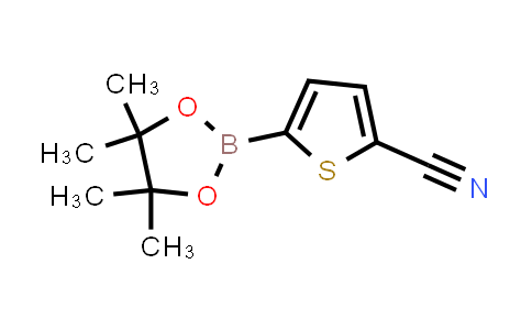 CAS No. 676501-85-2, 5-(4,4,5,5-Tetramethyl-1,3,2-dioxaborolan-2-yl)thiophene-2-carbonitrile