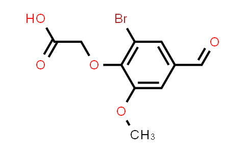 CAS No. 677012-43-0, (2-Bromo-4-formyl-6-methoxyphenoxy)acetic acid