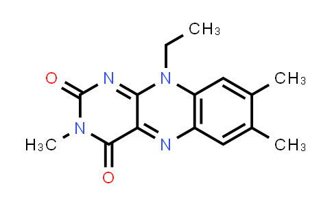 CAS No. 67767-38-8, 10-Ethyl-3,7,8-trimethyl-benzo[g]pteridine-2,4(3H,10H)-dione