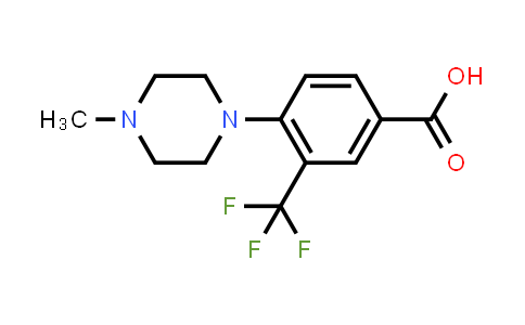 CAS No. 677704-61-9, 4-(4-Methylpiperazin-1-yl)-3-(trifluoromethyl)benzoic acid