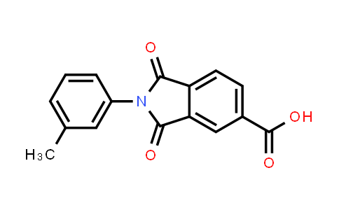 CAS No. 67822-73-5, 2-(3-Methylphenyl)-1,3-dioxoisoindoline-5-carboxylic acid