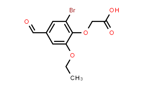 CAS No. 678549-66-1, (2-Bromo-6-ethoxy-4-formylphenoxy)acetic acid